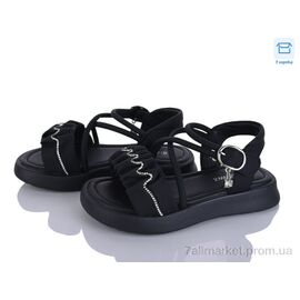 Босоніжки дитячі літні Літо ABX0973R black (8 пар р.28-35) "Clibee-ShoSho" недорого оптом від прямого постачальника