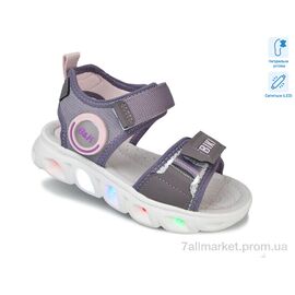 Босоніжки дитячі літні Літо 01406H LED (8 пар р.27-32) "Ok Shoes" недорого оптом від прямого постачальника