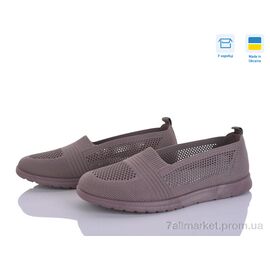 Сліпони жіночі тканинні Літо 6002 корич. (10 пар р.37-41) "Paolla" недорого оптом від прямого постачальника