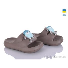 Шльопанці дитячі літні Літо 335 корич. (8 пар р.24-31) "Golden Lion" недорого оптом від прямого постачальника