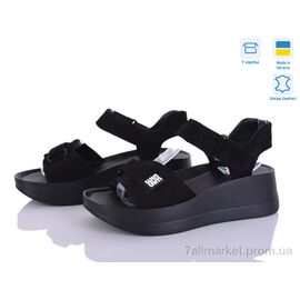 Фотография Босоножки женские летние Лето 196-4 чорний (8 пар р.36-40) "Stella" недорого оптом от прямого поставщика