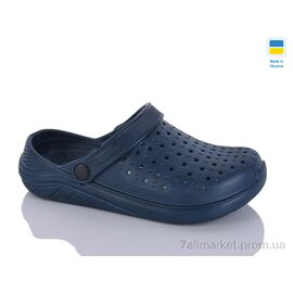 Крокси дитячі літні Літо 025 под. синій (6 пар р.36-41) "Inblue" недорого оптом від прямого постачальника