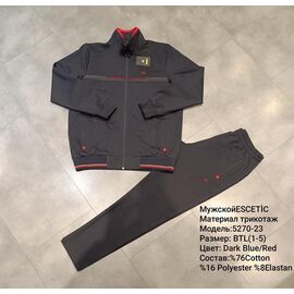 Фотография Костюм спортивный мужской 5270-23 navy-red р.54-62 "AZT" недорого оптом от прямого поставщика