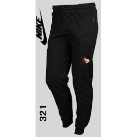 Фотография Штаны спортивные мужские 321 black р.S-2XL "AZT" недорого оптом от прямого поставщика