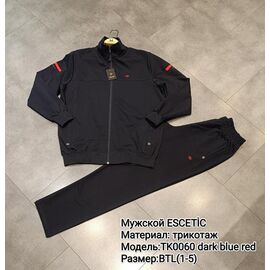Фотография Костюм спортивный мужской TK0006 navy-red р.54-62 "AZT" недорого оптом от прямого поставщика