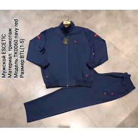 Фотография Костюм спортивный мужской TK0060 navy р.54-62 "AZT" недорого оптом от прямого поставщика
