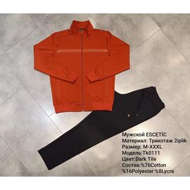 Фотография Костюм спортивный мужской TK0111-2 orange р.M-3XL "AZT" недорого оптом от прямого поставщика