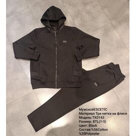 Фотография Костюм спортивный мужской TK0143 black р.54-62 "AZT" недорого оптом от прямого поставщика
