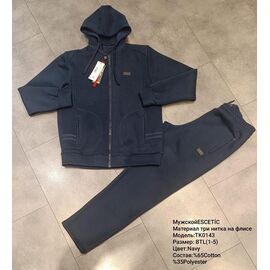 Фотография Костюм спортивный мужской TK0143 navy р.54-62 "AZT" недорого оптом от прямого поставщика