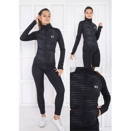Фотография Костюм спортивный женский тёплый AZT2 black р.S-2XL "AZT" недорого оптом от прямого поставщика
