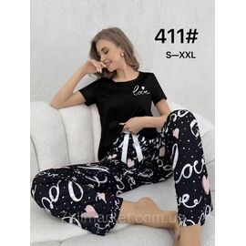 Піжама жіноча футболка+ штани р-ри S-XL  "FLOWER" купити недорого від прямого постачальника