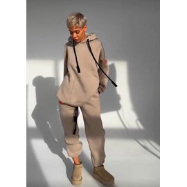 Фотография Костюм спортивный женский тёплый 810 beige р.46-50 "Aidin-шик шок" недорого оптом от прямого поставщика