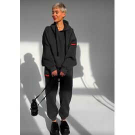 Фотография Костюм спортивный женский тёплый 810 black р.46-50 "Aidin-шик шок" недорого оптом от прямого поставщика