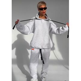 Фотография Костюм спортивный женский тёплый 810 grey р.46-50 "Aidin-шик шок" недорого оптом от прямого поставщика