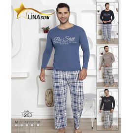 Піжама чоловіча 1236 navy р.M-3XL "4 Seasons" недорого оптом від прямого постачальника