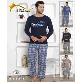 Піжама чоловіча 1264 beige р.M-3XL "4 Seasons" недорого оптом від прямого постачальника