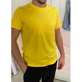 Фотография Футболка мужская 128 yellow р.S-2XL "4 Seasons" недорого оптом от прямого поставщика