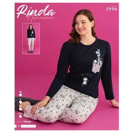 Фотография Пижама женская 2996 black р.M-2XL "4 Seasons" недорого оптом от прямого поставщика