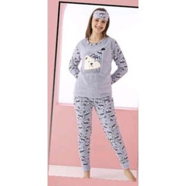 Фотография Пижама тёплая женская 78 grey р.M-2XL "4 Seasons" недорого оптом от прямого поставщика