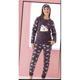 Фотография Пижама тёплая женская 80 d.grey р.M-2XL "4 Seasons" недорого оптом от прямого поставщика