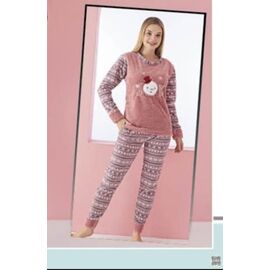 Фотография Пижама тёплая женская 83 beige р.M-2XL "4 Seasons" недорого оптом от прямого поставщика