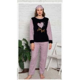 Фотография Пижама тёплая женская 84 pink р.M-2XL "4 Seasons" недорого оптом от прямого поставщика