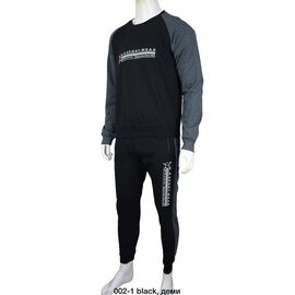 Фотография Костюм спортивный мужской A01-38 black р.S-2XL "4 Seasons" недорого оптом от прямого поставщика