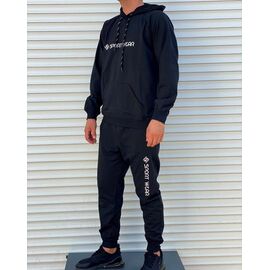 Фотография Костюм спортивный мужской A01-42 black р.S-2XL "4 Seasons" недорого оптом от прямого поставщика