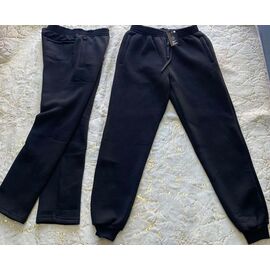 Штани спортивні чоловічі утеплені 176 black манжет р.56-64 "LeHung" недорого оптом від прямого постачальника