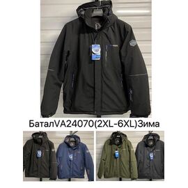 Куртка чоловіча зимова 24070 black р.2XL-6XL "LeHung" недорого оптом від прямого постачальника