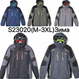 Куртка чоловіча зимова S23020 d.grey р.M-3XL "LeHung" недорого оптом від прямого постачальника