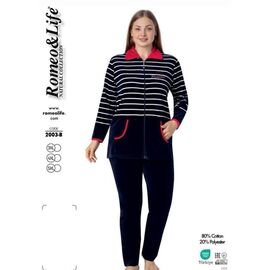 Костюм жіночий 2003B navy р.3XL-5XL "Cotpark" недорого оптом від прямого постачальника