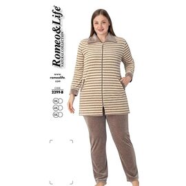 Костюм жіночий 2299B brown р.3XL-5XL "Cotpark" недорого оптом від прямого постачальника