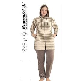 Костюм жіночий 2298B brown р.3XL-5XL "Cotpark" недорого оптом від прямого постачальника