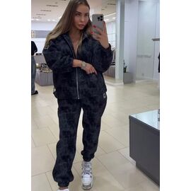 Фотография Костюм спортивный женский тёплый 809 black р.one size "Aidin-шик шок" недорого оптом от прямого поставщика
