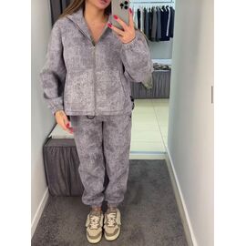 Фотография Костюм спортивный женский тёплый 809 grey р.one size "Aidin-шик шок" недорого оптом от прямого поставщика