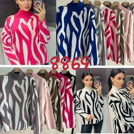 Фотография Свитер женский 8869 blue р.one size "Aidin-шик шок" недорого оптом от прямого поставщика