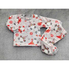 Фотография Пижама детская тёплая на мальчика BG507 grey р.26-34 "Boys&Girls" недорого оптом от прямого поставщика
