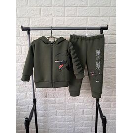 Фотография Костюм детский спортивный тёплый на мальчика BG513 khaki р.1-3 "Boys&Girls" недорого оптом от прямого поставщика