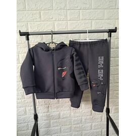 Фотография Костюм детский спортивный тёплый на мальчика BG515 d.grey р.1-3 "Boys&Girls" недорого оптом от прямого поставщика