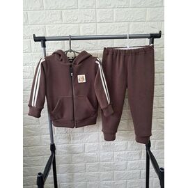 Фотография Костюм детский спортивный тёплый на мальчика BG516 brown р.2-4 "Boys&Girls" недорого оптом от прямого поставщика