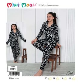 Фотография Пижама детская на девочку 5014 black р.13-16 "Disneyopt kids" недорого оптом от прямого поставщика