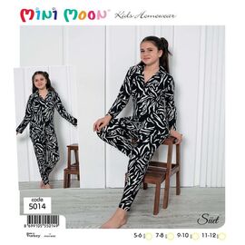 Фотография Пижама детская на девочку 5014 black р.5-12 "Disneyopt kids" недорого оптом от прямого поставщика