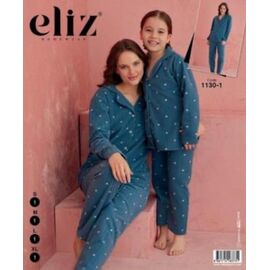 Фотография Пижама детская тёплая на девочку 1130-1 blue р.5-12 "Disneyopt kids" недорого оптом от прямого поставщика