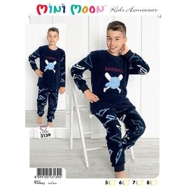 Фотография Пижама детская тёплая на девочку 3139 navy р.5-8 "Disneyopt kids" недорого оптом от прямого поставщика
