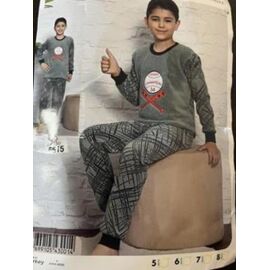 Фотография Пижама детская тёплая на мальчика 4615 khaki р.5-8 "Disneyopt kids" недорого оптом от прямого поставщика