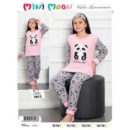 Фотография Пижама детская тёплая на девочку 7013 pink р.9-16 "Disneyopt kids" недорого оптом от прямого поставщика