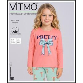 Фотография Пижама детская на девочку 99614 peach р.9-15 "Disneyopt kids" недорого оптом от прямого поставщика