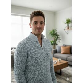 Светр чоловічий MR43 l.grey р.L-2XL "Moranny" недорого оптом від прямого постачальника