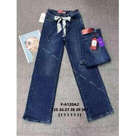 Джинси жіночі утеплені 6120 blue р.25-30 "Fangsida" недорого оптом від прямого постачальника